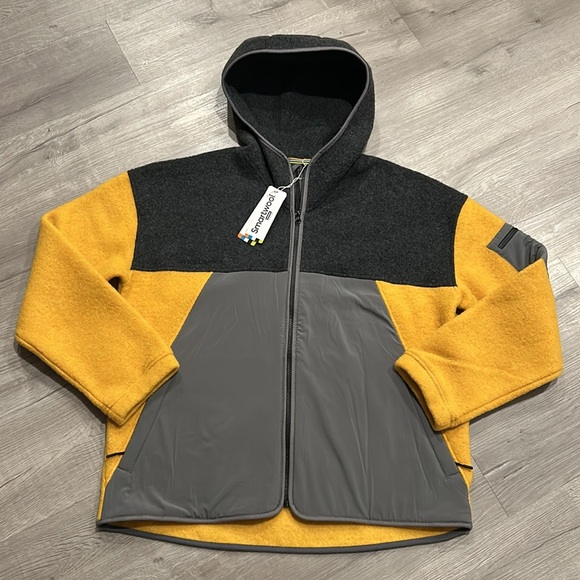 SMARTWOOLMen’s Jacket CHARCOAL-HONEY GOLD
